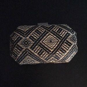 Small hard case beaded evening bag